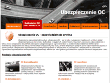 Tablet Screenshot of ocubezpieczenie.pl